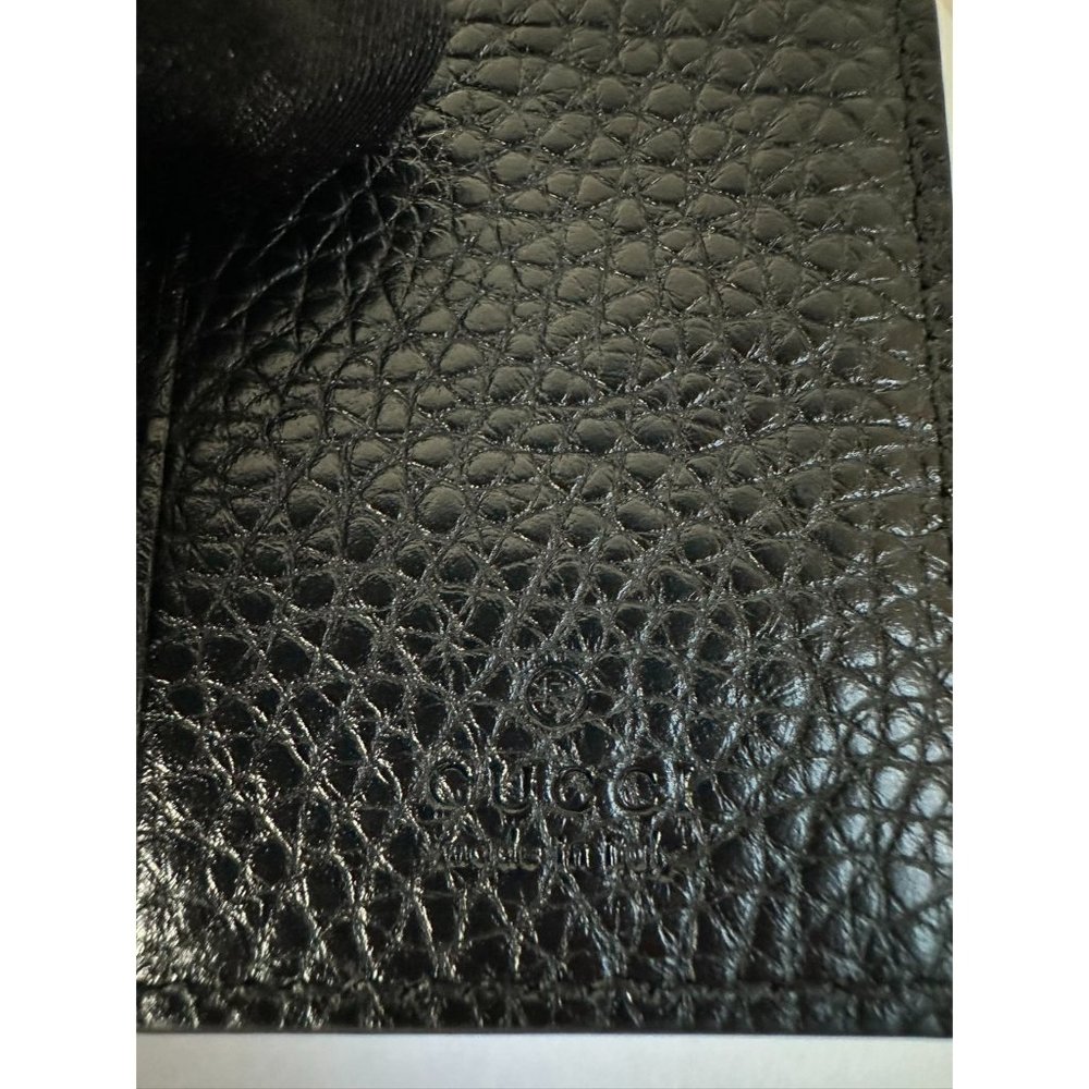 Gucci Calfskin GG Silver Logo Key Case Black - Picture 5 of 10